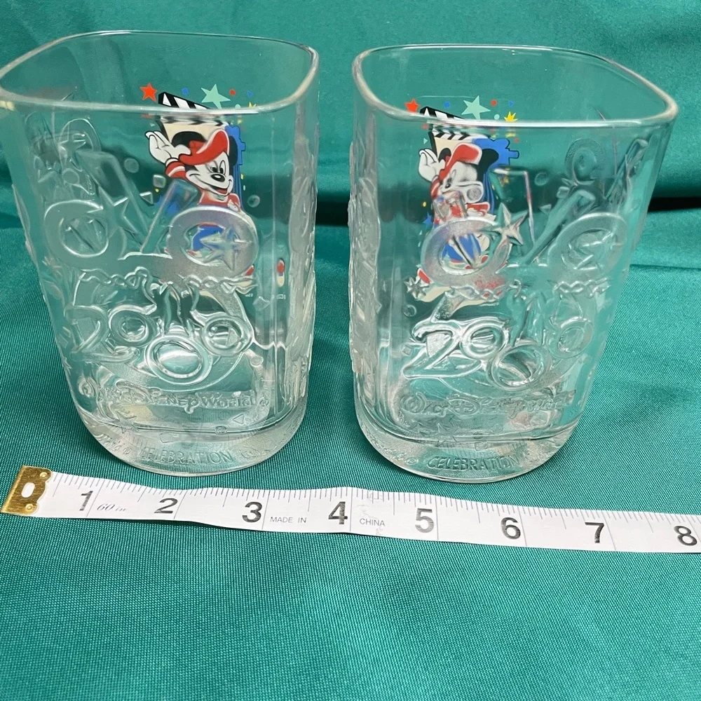 Disney Mickey Mouse Glass Tumblers - Multicolor
